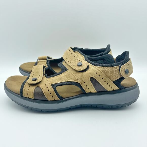 SAS Womens Embark Adjustable Comfort Sport Sandal US 9 Narrow Brown Leather NIB - Picture 8 of 13